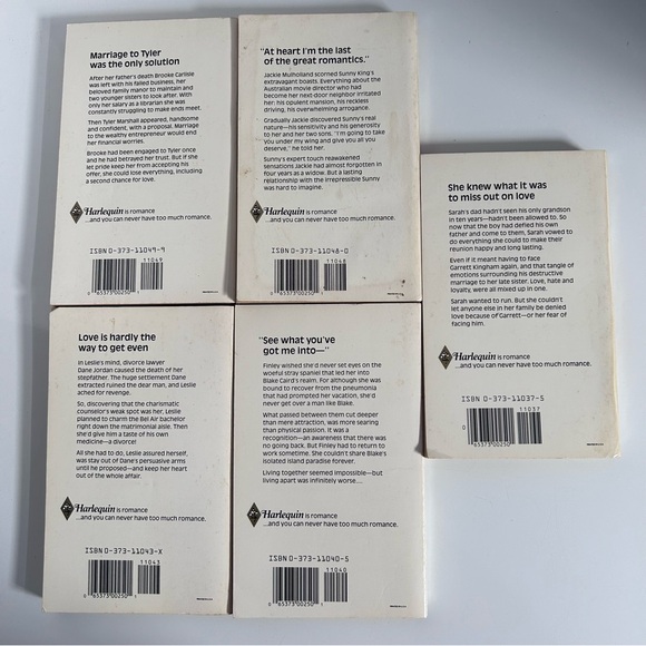 Vintage RARE Book Collection (10) Harlequin Presents -
Romance books LOT 2 - Picture 6 of 6